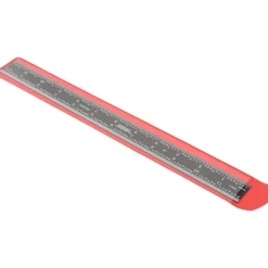 Steel Rule: 12" OAL, 4R Graduation, Rigid, 1" OAW