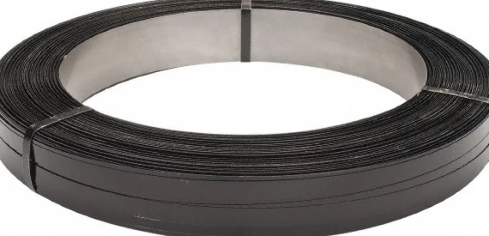 Steel Strapping: 3/4" Wide, 1,796' Long, 0.023" Thick, Oscillated Coil
