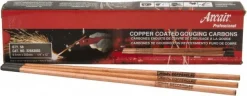 Stick Welding Electrode: 1/4" Dia, 12" Long, Copper
