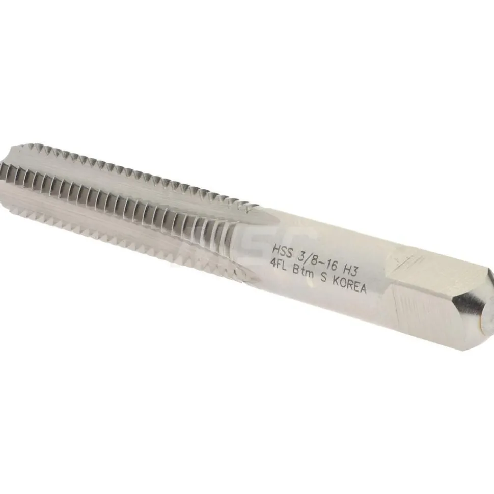 Straight Flute Tap: 3/8-16 UNC