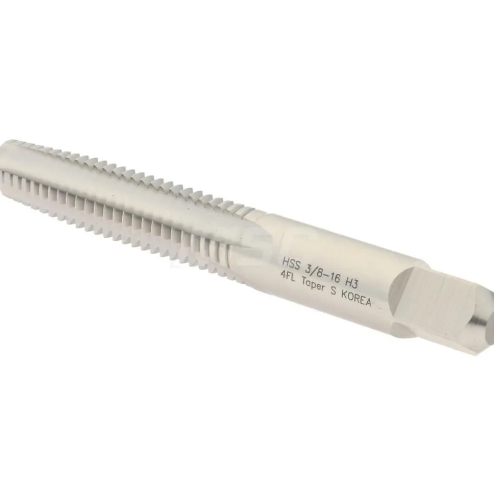 Straight Flute Tap: 3/8-16 UNC