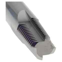 Straight Flute Thread Mill: 1/4-18 & 3/8-18, External & Internal, 4 Flutes, 3/8" Shank Dia, Solid Carbide