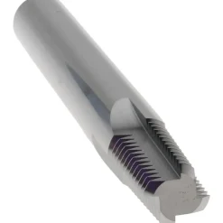 Straight Flute Thread Mill: 1/4-18 & 3/8-18, External & Internal, 4 Flutes, 3/8