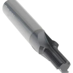 Straight Flute Thread Mill: Internal, 3 Flutes, 1/4" Shank Dia, Solid Carbide