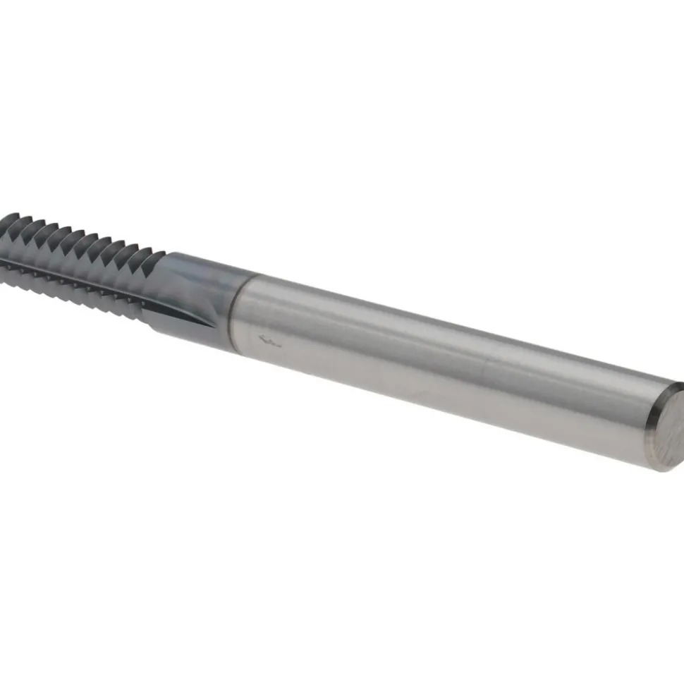 Straight Flute Thread Mill: 5/16-18, Internal, 3 Flutes, 1/4" Shank Dia, Solid Carbide