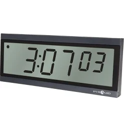 Synchronized LCD Digital Clock, Black 2.5