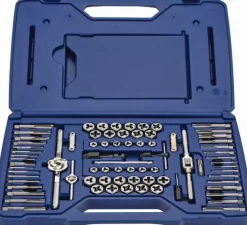 Tap & Die Set: #4-40 to 1/2-20 Taps, #4-40 to 1/2-20 Dies, NPT