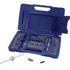 Tap & Die Set: #4-40 to 1/2-20 Taps, #4-40 to 1/2-20 Dies, NPT