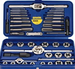Tap & Die Set: #4-40 to 1/2-20 Taps, #4-40 to 1/2-20 Dies, NPT, UNC & UNF