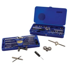 Tap & Die Set: #4-40 to 1/2-20 Taps, #4-40 to 1/2-20 Dies, NPT, UNC & UNF