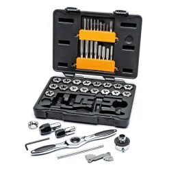 Tap & Die Set: #4-40 to 1/2-20 Taps, #4-40 to 1/2-20 Dies, NPT, UNC & UNF
