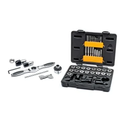 Tap & Die Set: #4-40 to 1/2-20 Taps, #4-40 to 1/2-20 Dies, NPT, UNC & UNF