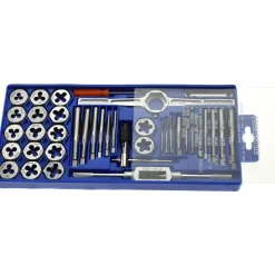 Tap & Die Set: #4-40 to 1/2-20 Taps, #4-40 to 1/2-20 Dies, NPT, UNC & UNF