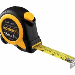 Tape Measure: 16' Long, 1" Width, Yellow Blade