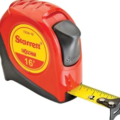 Tape Measure: 16' Long, 3/4" Width, Yellow Blade