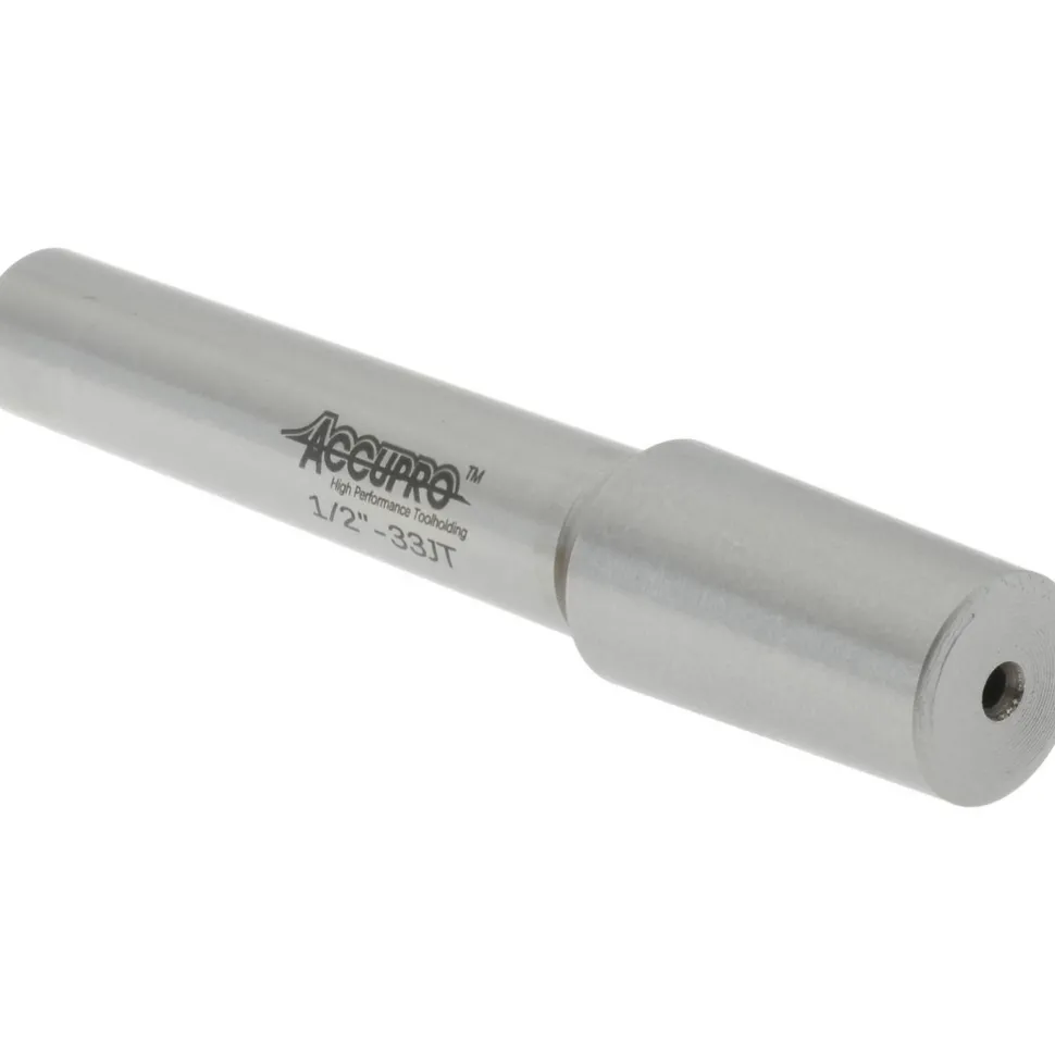 Taper Drill Chuck Arbor: JT33 Mount Taper, 1/2" Shank Dia