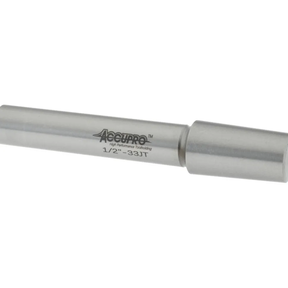 Taper Drill Chuck Arbor: JT33 Mount Taper, 1/2" Shank Dia