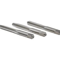 Tap Set: Metric Coarse, 4 Flute, High Speed Steel, Bright Finish