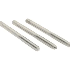 Tap Set: Metric Coarse, 4 Flute, High Speed Steel, Bright Finish