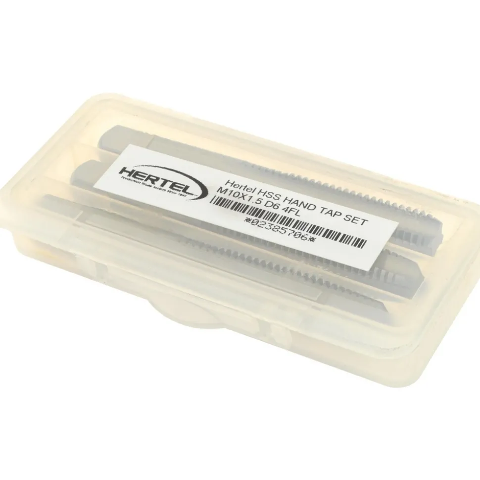 Tap Set: Metric Coarse, 4 Flute, High Speed Steel, Bright Finish