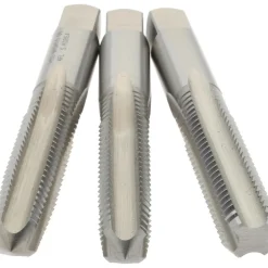 Tap Set: Metric Coarse, 4 Flute, High Speed Steel, Bright Finish