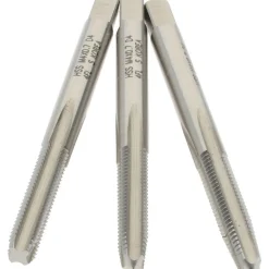 Tap Set: Metric Coarse, 4 Flute, High Speed Steel, Bright Finish
