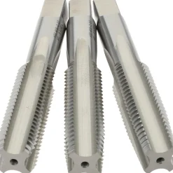 Tap Set: Metric Coarse, 4 Flute, High Speed Steel, Bright Finish