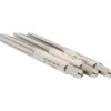 Tap Set: #12-24 UNC, Chamfer (1) Bottom, (1) Plug, (1) Taper, 4 Flute, High Speed Steel, Bright Finish
