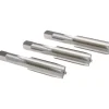 Tap Set: 5/8-18 UNF, 4 Flute, High Speed Steel, Bright Finish