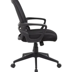 Task Chair: Mesh, Adjustable Height, Black