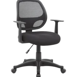 Task Chair Task Chair: Mesh & Fabric, 23" Seat Height, Black, Adjustable Height