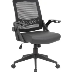 Task Chair: Vinyl, Adjustable Height, Black
