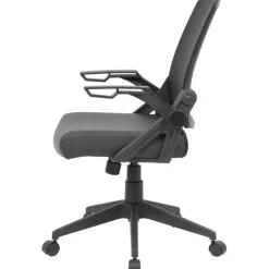 Task Chair: Vinyl, Adjustable Height, Black
