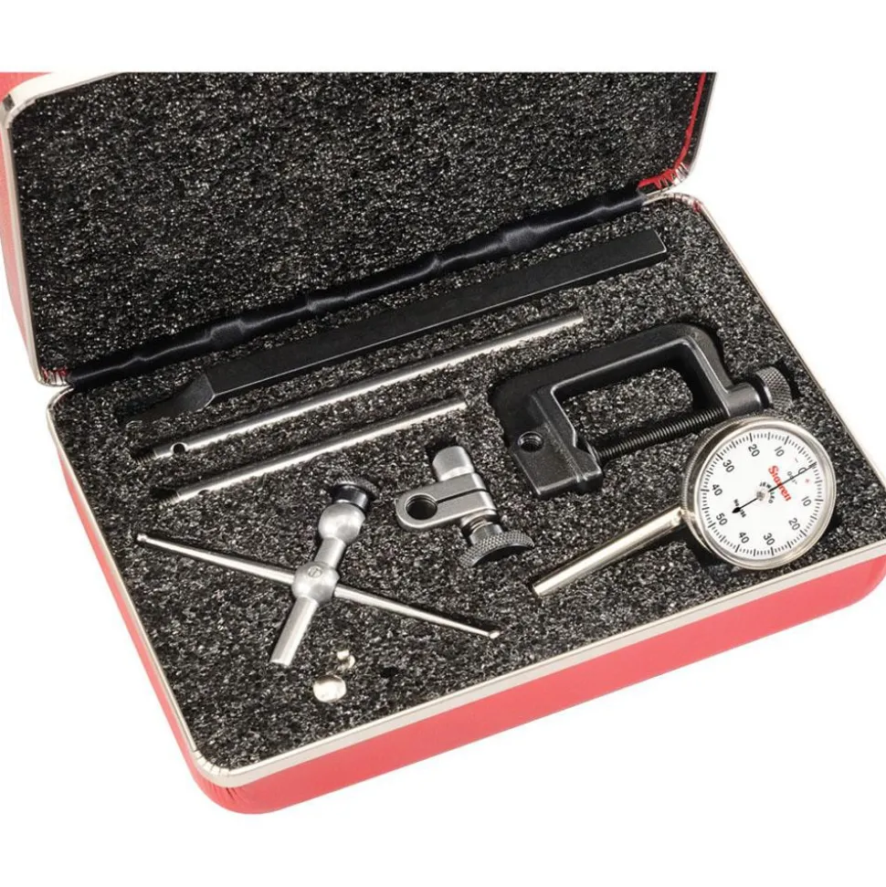 Test Indicator Kit: 10 Pc, 0.2000" Max, 0-50-0