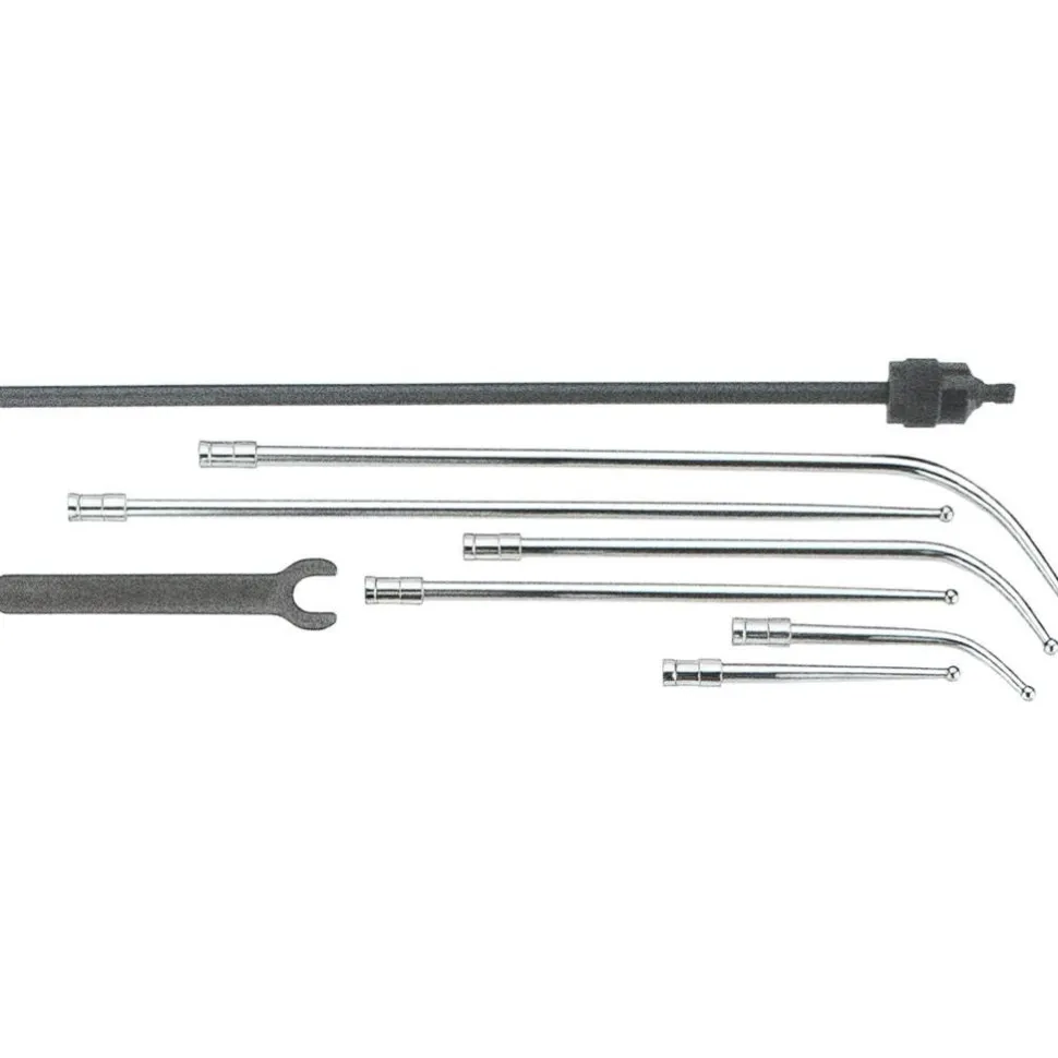 Test Indicator Kit: 9 Pc, 63.50 mm Max, 40.00 mm Dial Dia, 0-25-0, 0.0050 mm Accuracy
