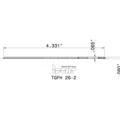 TGFH Single End Neutral Indexable Cutoff Blade
