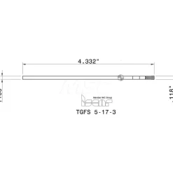 TGFS Single End Neutral Indexable Cutoff Blade
