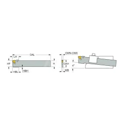 TGFS Single End Neutral Indexable Cutoff Blade
