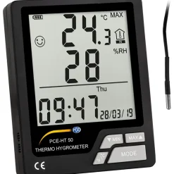 Thermometer/Hygrometers & Barometers; Probe Type: Wired Probe; Accuracy Degree (C): Temperature: ± 1°C / 1.8°F, Humidity: ± 3% (50 ... 80% rh)± 5% (remaining area), Temperature: ± 1°C