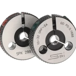 Threaded Ring Gage: #10-32 Thread, Class 2A, Go & No Go