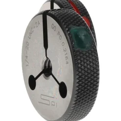 Threaded Ring Gage: 1/4-20 Thread, Class 2A, Go & No Go