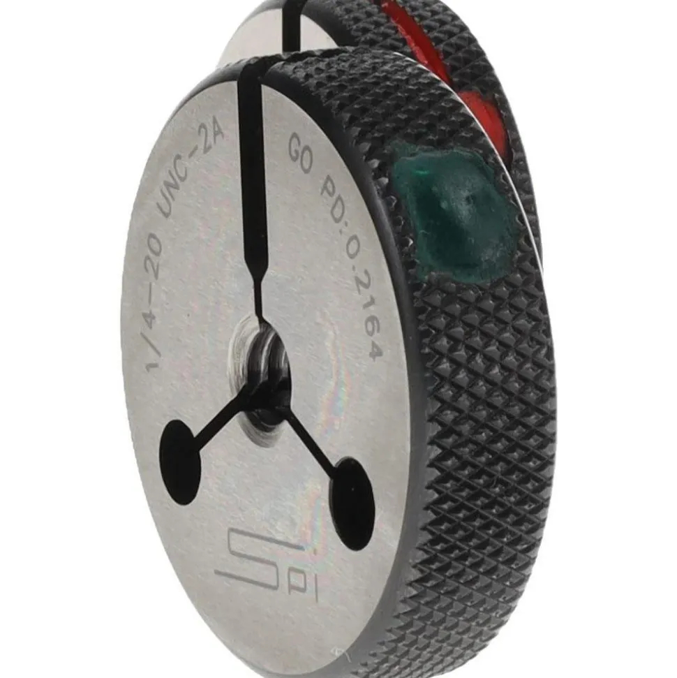 Threaded Ring Gage: 1/4-20 Thread, Class 2A, Go & No Go