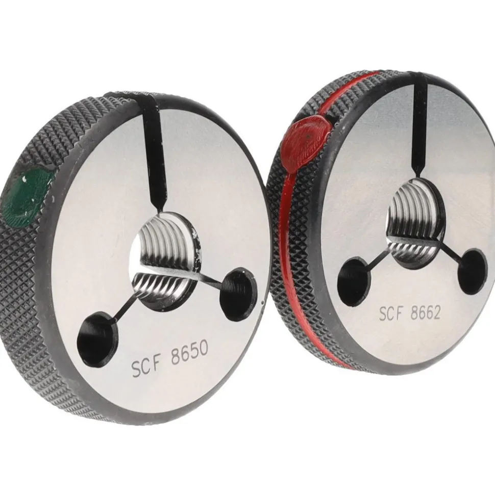 Threaded Ring Gage: 1/2-20 Thread, Class 2A, Go & No Go