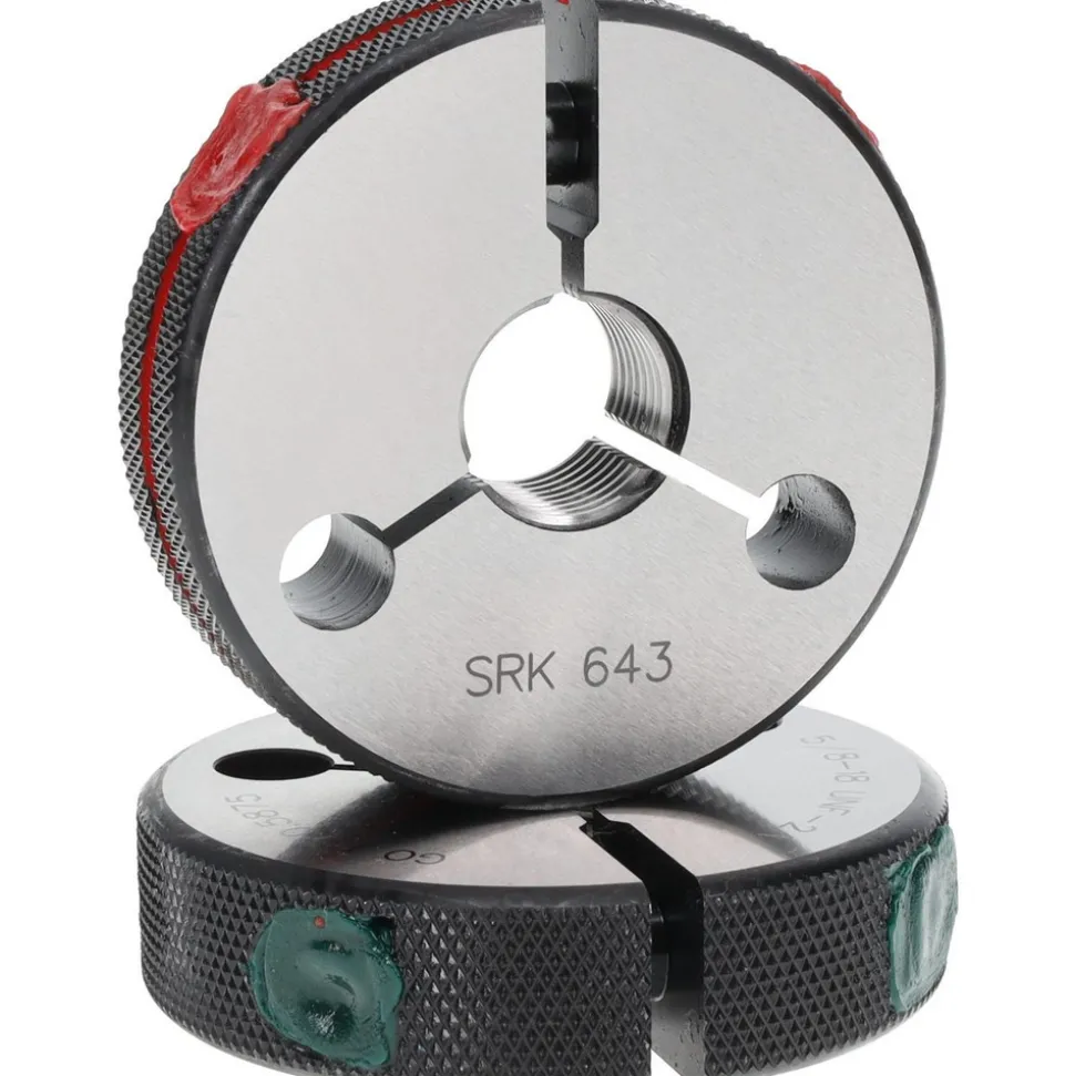 Threaded Ring Gage: 5/8-18 Thread, Class 2A, Go & No Go