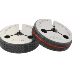 Threaded Ring Gage: 1/4-28 Thread, Class 2A, Go & No Go