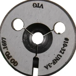 Threaded Ring Gage: #10-32 Thread, UNF, Class 3A, Go