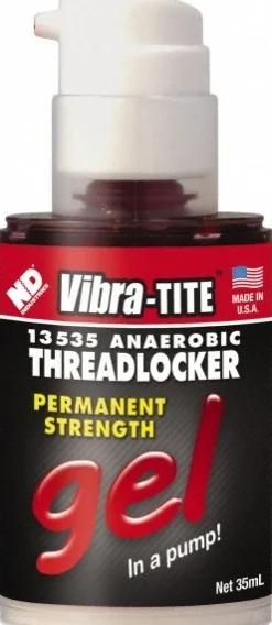 Threadlocker: Red, Gel 35 mL, Bottle