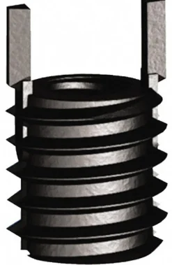 Thread Locking Insert: 1/4-20 Internal Thread, 3/8-16 External Thread, UNC, 0.37" OAL, Thin Wall Keylocking