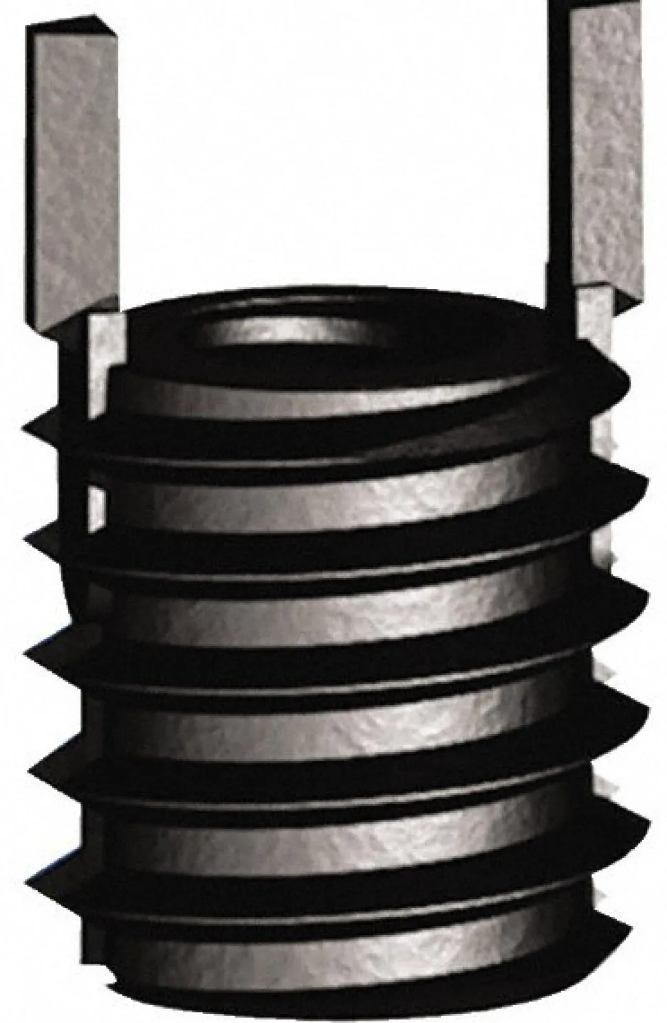 Thread Locking Insert: 1/4-20 Internal Thread, 3/8-16 External Thread, UNC, 0.37" OAL, Thin Wall Keylocking