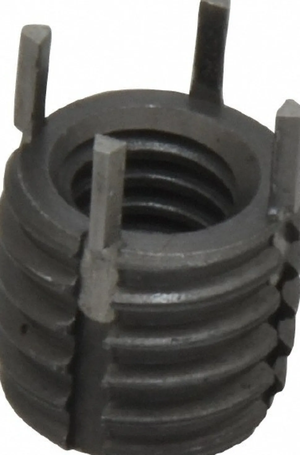 Thread Locking Insert: 5/16-18 Internal Thread, 1/2-13 External Thread, UNC, 0.43" OAL, Heavy-Duty Keylocking